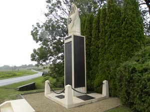 프랑스 뫼즈-아르곤 전장의 제1사단 기념비.