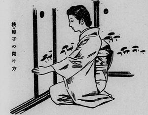 예법에 따른 후스마의 열고 닫는 방법