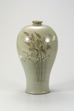 청자 상감매죽학문 매병