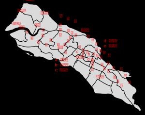 주베이시 행정구역도