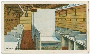 제1차 세계 대전 당시 사용된 러시아 병원 열차의 증기 목욕
