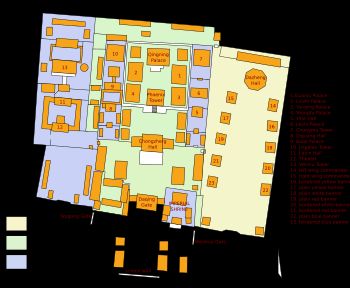 선양 고궁 평면도