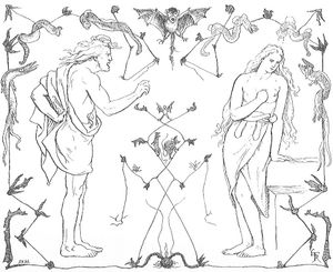 스키르니르는 계속 위협한다. (1895) 로렌츠 프뢸리히 삽화.