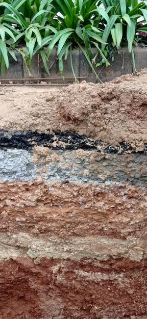 벵갈루루 도로의 토양 프로파일