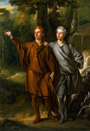 앤서니 애슐리 쿠퍼와 그의 형제 모리스, 그의 신플라톤주의적 신념을 보여주기 위해 존 클로스터먼이 1702년에 그린 그림