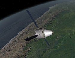 제안된 ATV 파생 유인 수송 시스템의 3D 렌더링.