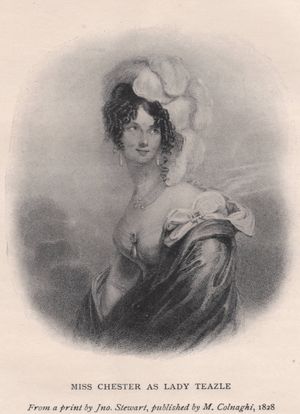 미스 체스터가 레이디 티즐로 분장