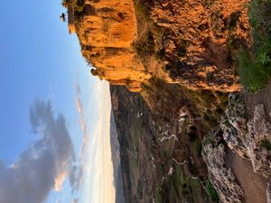 누에보 다리}}에서 바라본 일몰