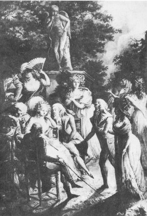 마담 드 스탈 in 코페 (Debucourt 1800)