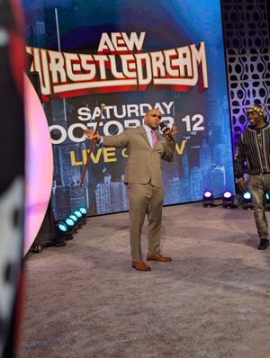 MVP가 2024년 9월 그랜드 슬램에서 AEW에 데뷔하는 모습