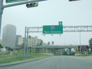 텍사스 코퍼스 크리스티에 있는 I-37의 남쪽 종점