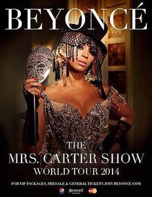 2014년 유럽 공연 홍보에 사용된 투어의 두 번째 프로모션 포스터.