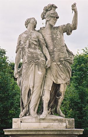 죽은 루크레티아를 든 브루투스가 맹세하는 장면