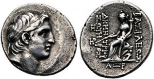 데메트리오스 1세 소테르의 은 테트라드라크마.