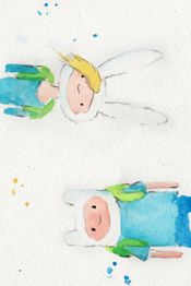 핀(오른쪽)과 피오나(왼쪽)의 팬 아트