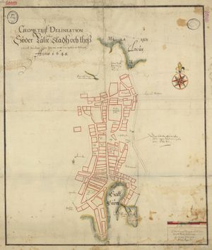 1648년 쇠데르텔리에 지도