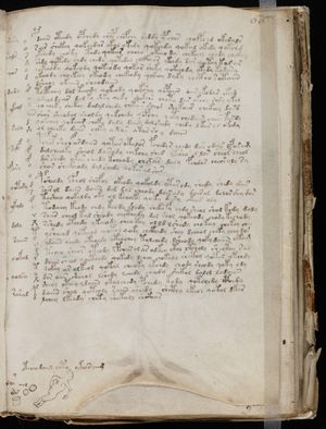 119페이지(f66r); 텍스트의 특징을 보여준다.