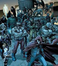 후드의 범죄 조직.칼로 파굴라얀의 그림.