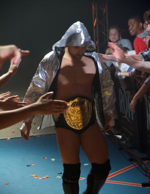 2011년 8월 ROH 월드 챔피언 시절의 리처즈