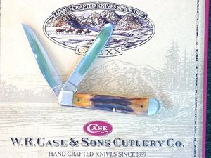 A Case Trapper knife with stag scales