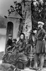 러시아의 알렉산드르 2세 황제와 그의 부인, 그리고 세 명의 어린 자녀들: 세르게이, 파벨, 마리아