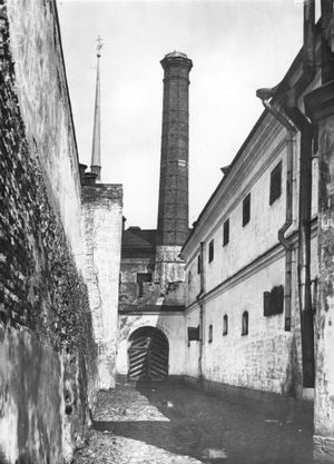 페트로파블로프스크 요새의 트루베츠코이 요새 외부 안뜰, 1920년