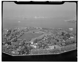 원래 있던 거버너스 섬 부분의 항공 사진