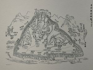 1875년 당시 칭톈현 고대 도시의 삽화