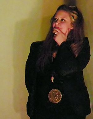 2009년 리틀 디즐의 깨끗한 잉태 시사회에 참석한 리온