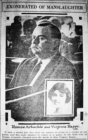 무죄 평결 뉴스 기사, 1922년