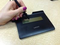 액정 사인 태블릿