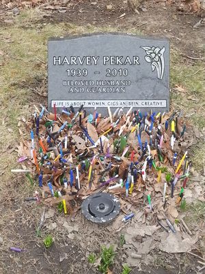 클리블랜드 레이크 뷰 묘지에 있는 피카의 묘비