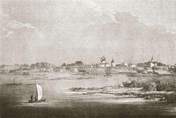 근대 투라우 풍경을 그린 작품(오르다 나폴레옹(ru)・1856년)