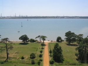 로열 빅토리아 컨트리 파크(Royal Victoria Country Park)에서 바라본 사우샘프턴 워터