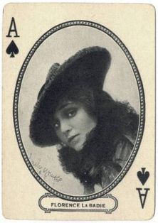 후로렌스 라 바디가 그려진 스페이드 에이스