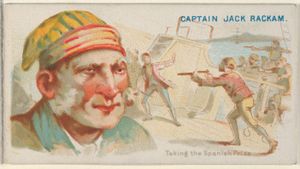 캡틴 잭 래컴, 스페인 전리품을 빼앗는 장면, Allen & Ginter 담배의 해적 시리즈 (N19) MET DP835040