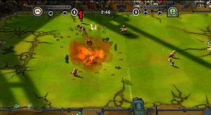 점수가 동점인 상태에서 마리오와 와리오의 경기