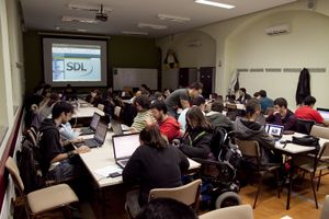 SDL 작업을 하는 모습