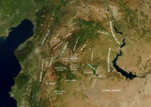 시리아 북서부의 지리적 특징