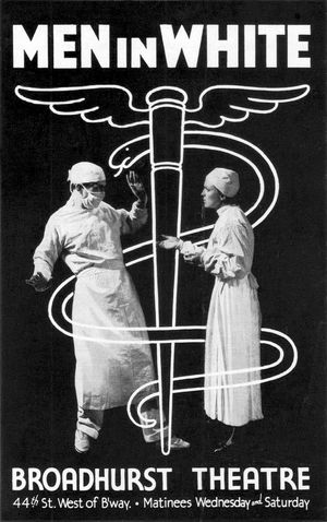 하얀 옷의 사나이 초연 브로드웨이 프로덕션의 전단