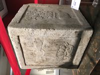 Yuan dynasty stone with cross and Syriac inscription from Church of the East site in Fangshan District near Beijing (then called Khanbaliq or Dadu)