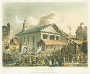 토머스 로울런슨과 오거스터스 퓨진의 코벤트 가든 시장, 웨스트민스터 선거