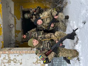 2022년 3월 8일 우크라이나 군대의 벨라루스 의용군 (이후 별도의 벨라루스 대대가 창설됨)