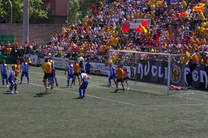 2010년 세군다 디비시온 B 승격 플레이오프에서 산트 안드레우와의 경기 (바르셀로나).