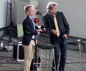 2014년 마르코 칼유베르와 함께 있는 레임