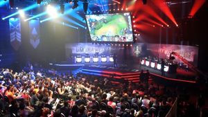 플레이-인 스테이지가 진행된 CBLOL 스튜디오