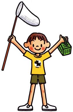 우에다 미네코의 일러스트레이션으로, 둥근 특징과 점눈을 가진 그녀의 특징적인 인물 사용을 보여준다.