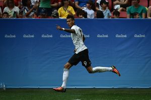 젤케, 2016 리우 올림픽에서 골을 축하하다