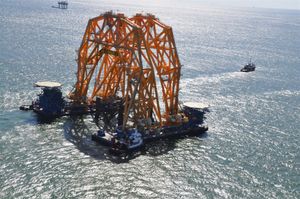 쌍동선 갠트리 크레인 선박 VB-10,000