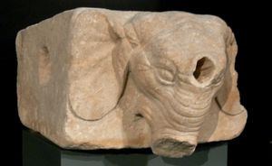 페르가몬 박물관의 헬레니즘 분수 머리